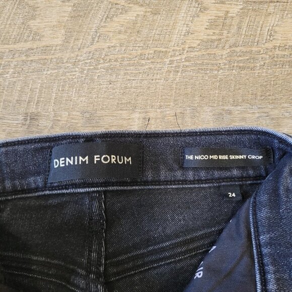 DENIM FORUM | Aritzia The Nico Mid Rise Skinny Crop Denim Jeans | Sz. 24 - Picture 5 of 8